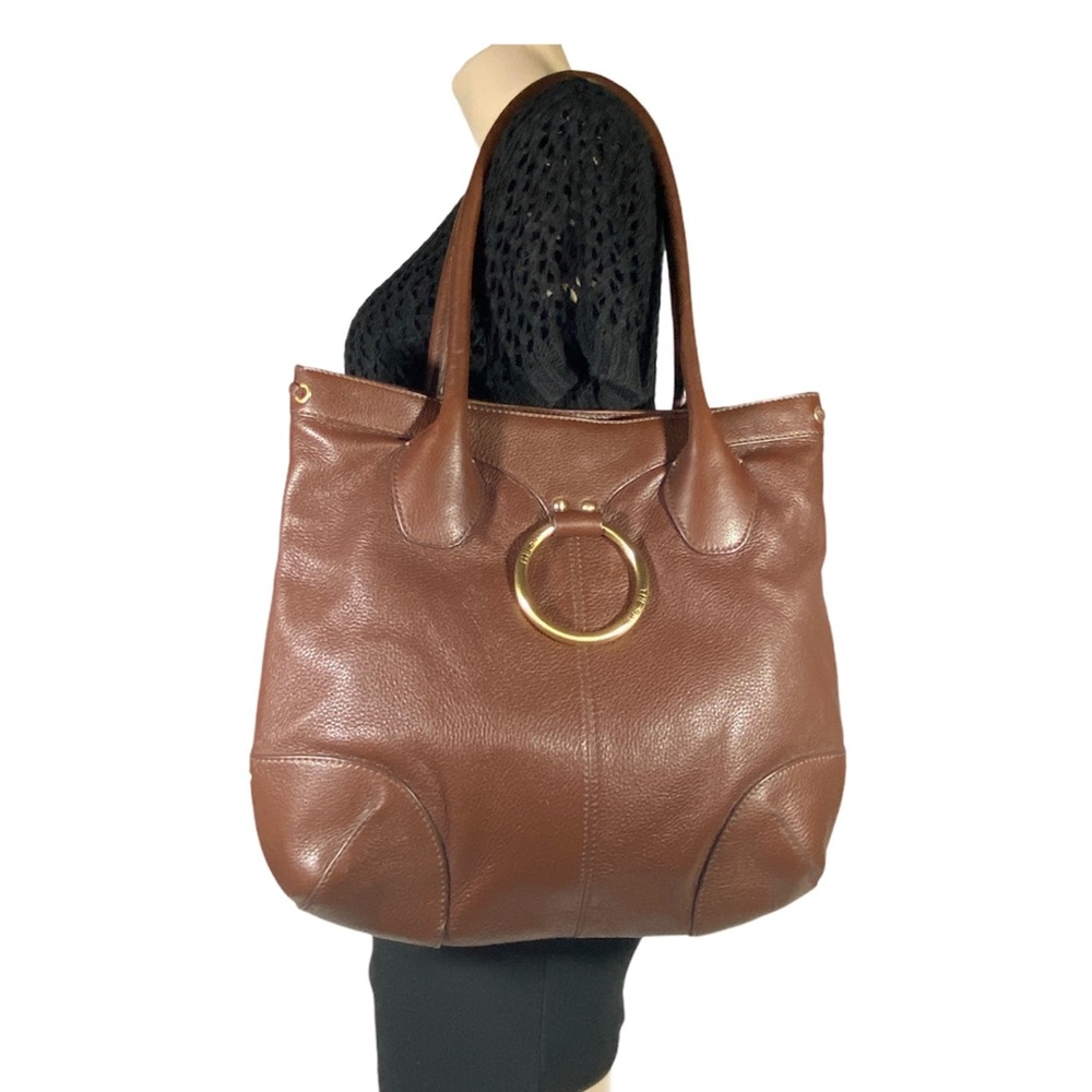 NWOT The Sak Brown Pebble Leather Tote Carry Bag